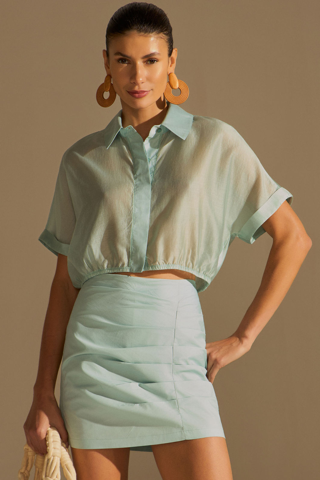 Camisa em blend de liocel 96944 Linzzi Camisa em blend de liocel 96944 Linzzi