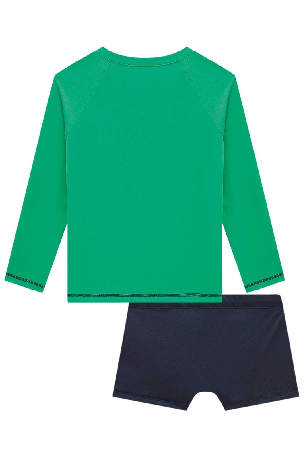 Conjunto de camiseta e sunga em malha uv dry com proteção UV50+ 99025 Johnny Fox Teen Menino Conjunto de camiseta e sunga em malha uv dry com proteção UV50+ 99025 Johnny Fox Teen Menino