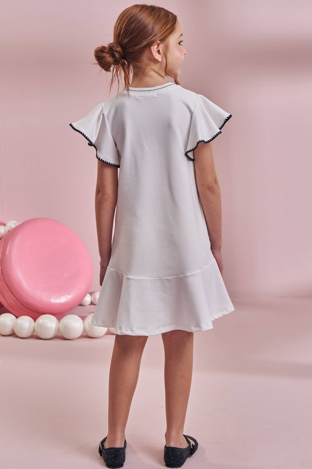 Vestido em molecotton 96516 Kukiê Infantil Menina Vestido em molecotton 96516 Kukiê Infantil Menina
