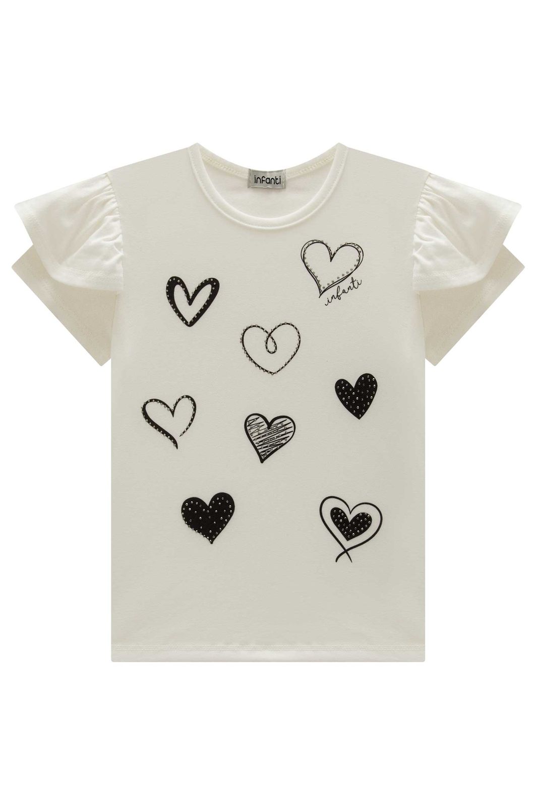 Blusa em cotton 98985 Infanti Infantil Menina Blusa em cotton 98985 Infanti Infantil Menina