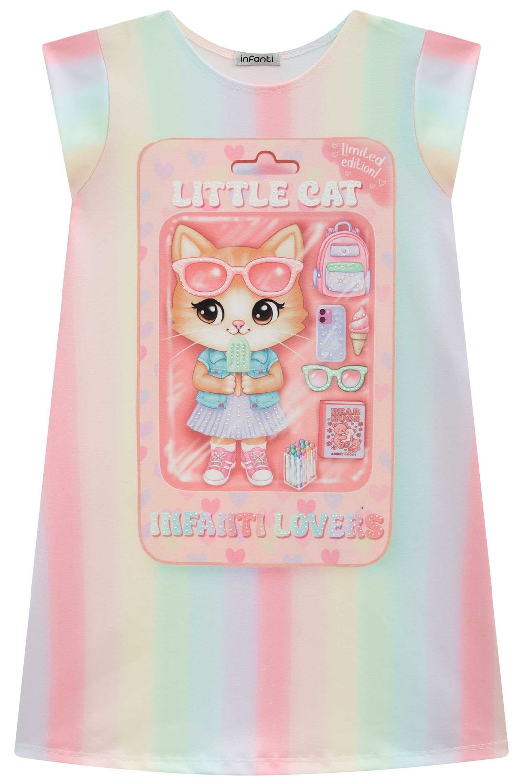 Vestido em malha power 94645 Infanti Infantil Menina Vestido em malha power 94645 Infanti Infantil Menina