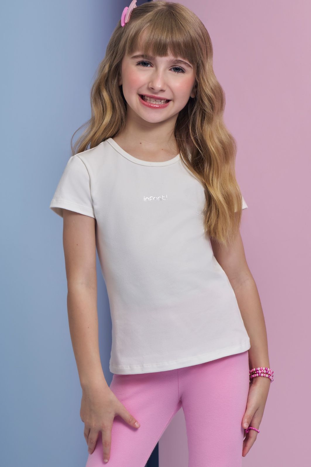 Blusa em cotton 94386 Infanti Infantil Menina Blusa em cotton 94386 Infanti Infantil Menina