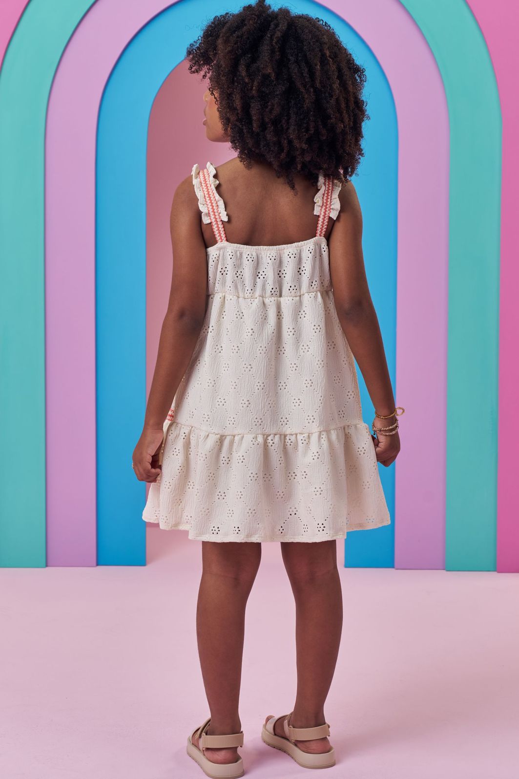 Vestido em malha laise 99432 Kukiê Infantil Menina Vestido em malha laise 99432 Kukiê Infantil Menina