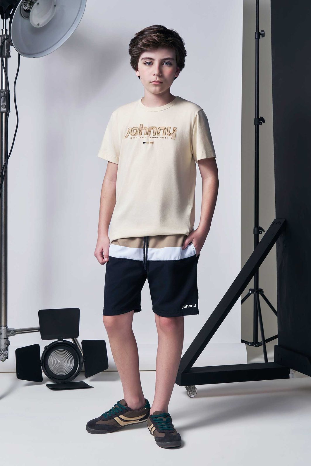 Camiseta em meia malha 96016 Johnny Fox Teen Menino Camiseta em meia malha 96016 Johnny Fox Teen Menino