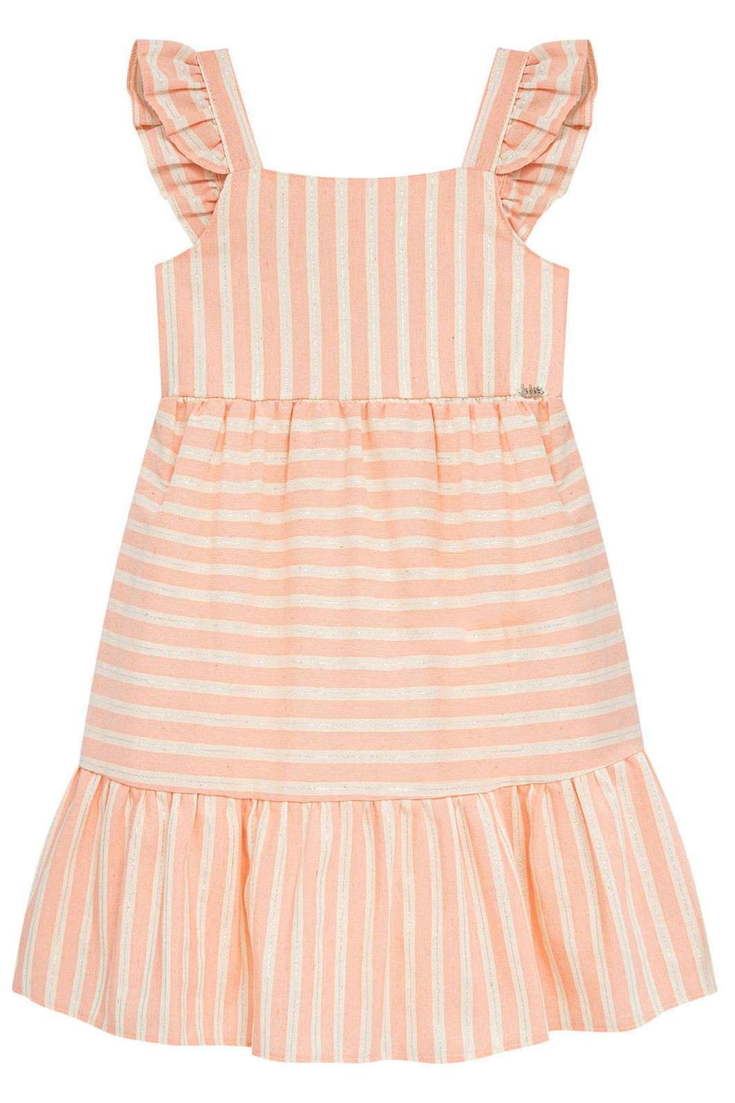 Vestido em tricoline listrado shine 93691 Kukiê Infantil Menina Vestido em tricoline listrado shine 93691 Kukiê Infantil Menina