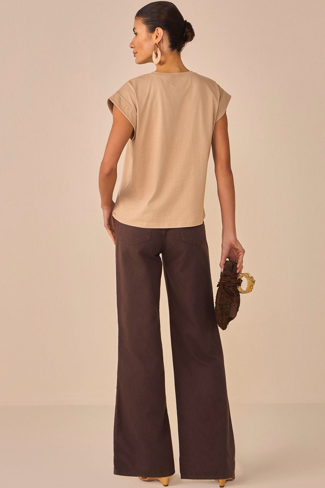 Blusa em malha de algodão premium 95612 Linzzi Blusa em malha de algodão premium 95612 Linzzi