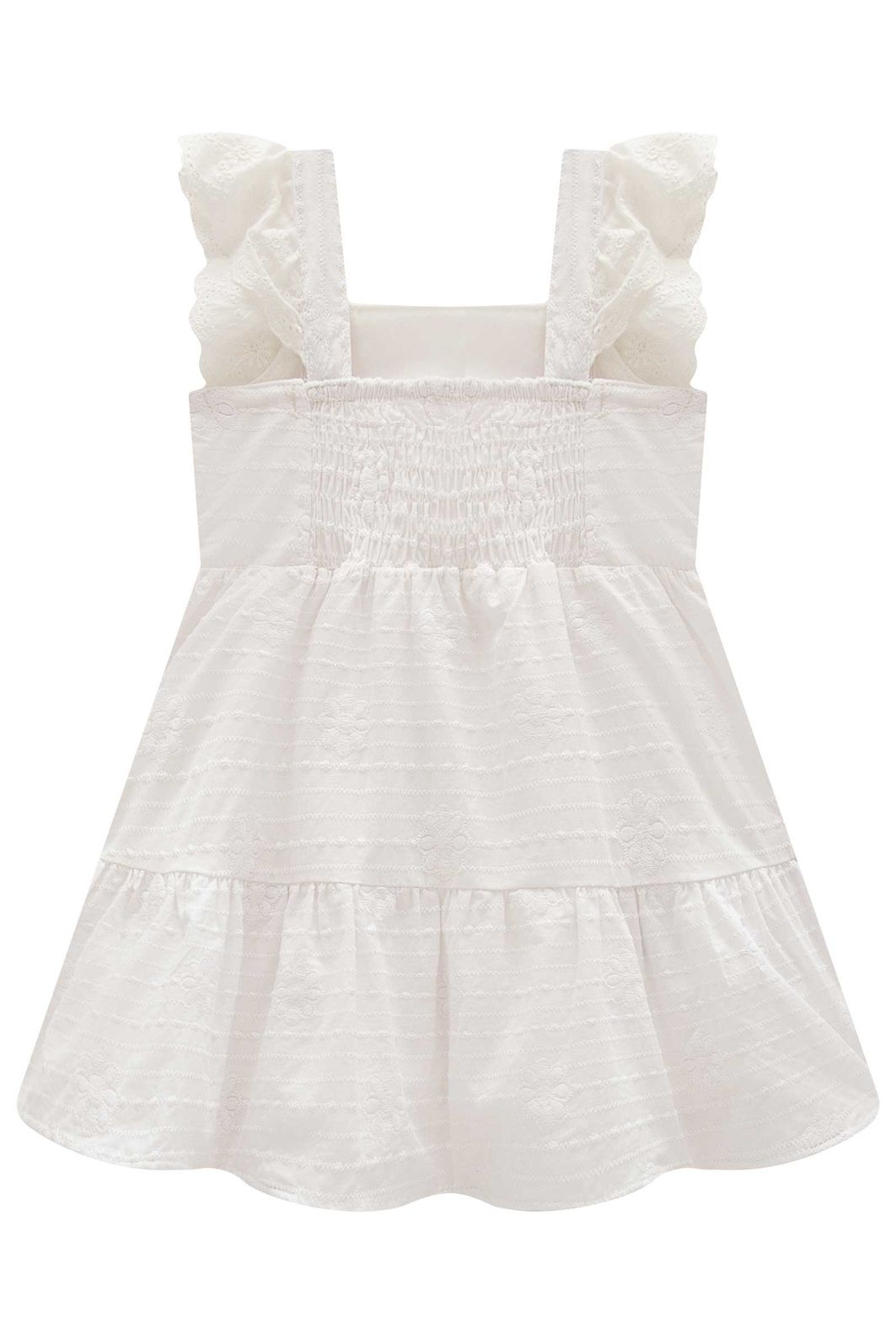 Vestido em tricoline bordado 98390 Infanti Bebê Menina Vestido em tricoline bordado 98390 Infanti Bebê Menina
