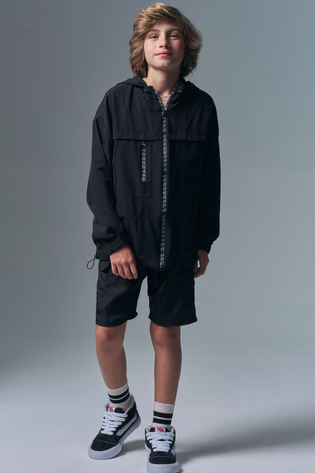 Jaqueta over corta vento em nylon hidronatic super soft com elastano 97177 Johnny Fox Teen Menino Jaqueta over corta vento em nylon hidronatic super soft com elastano 97177 Johnny Fox Teen Menino
