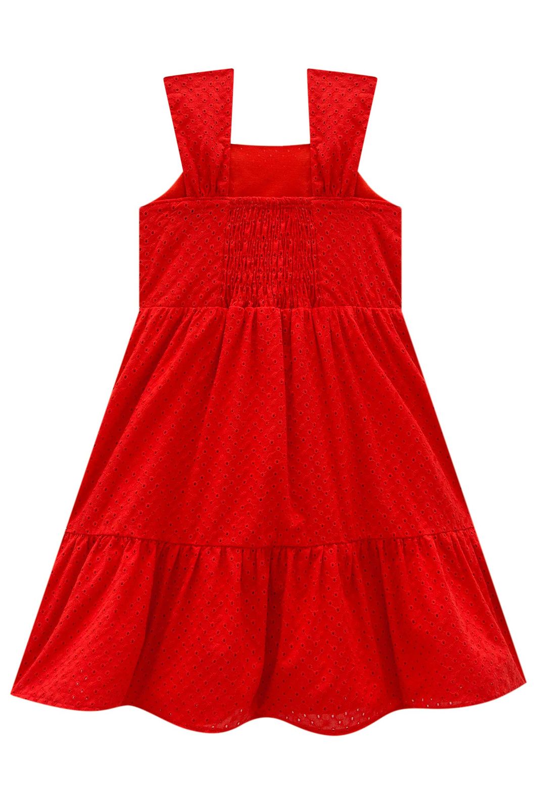Vestido em laise bordada 98079 Infanti Infantil Menina