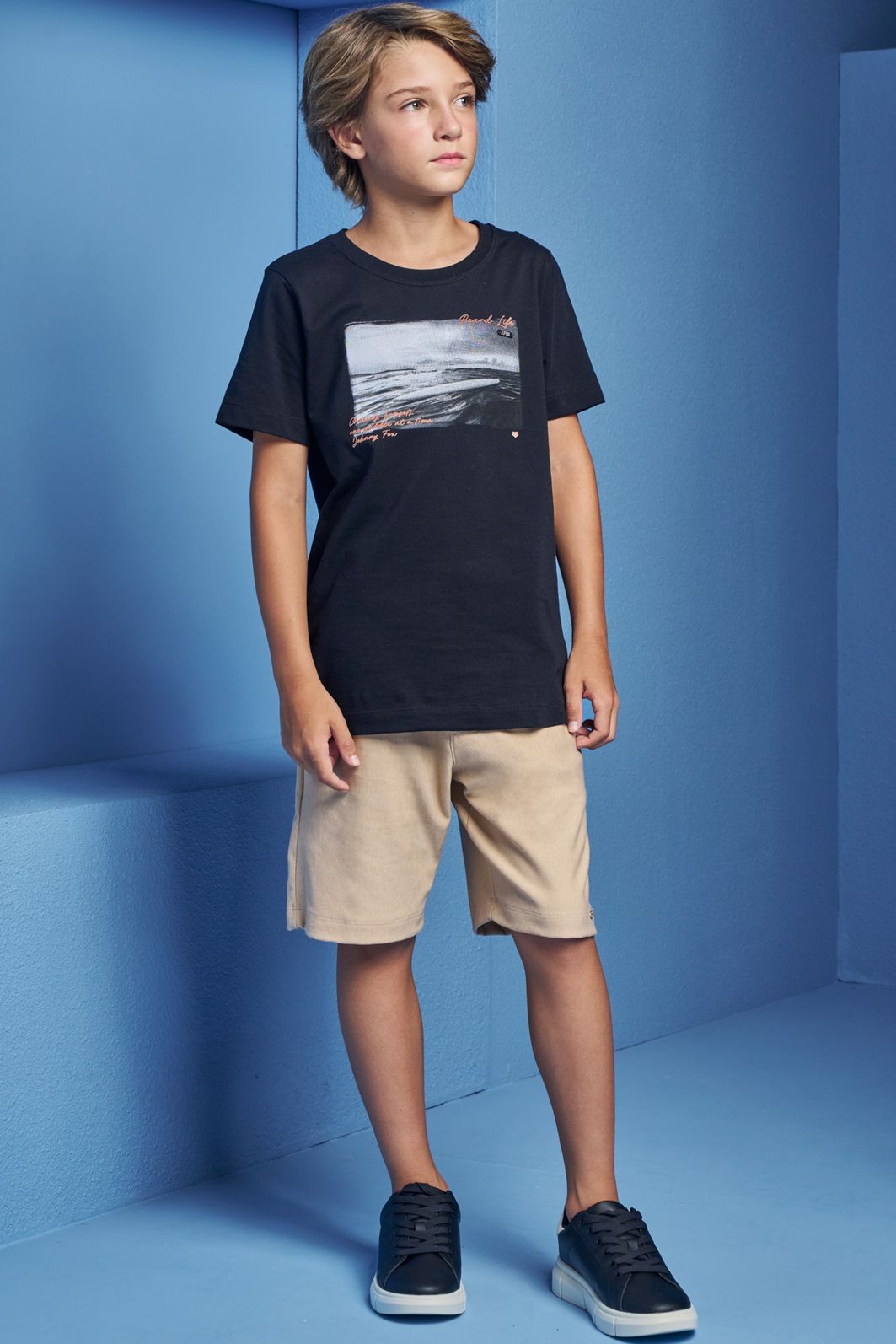 Camiseta em meia malha 98659 Johnny Fox Teen Menino Camiseta em meia malha 98659 Johnny Fox Teen Menino