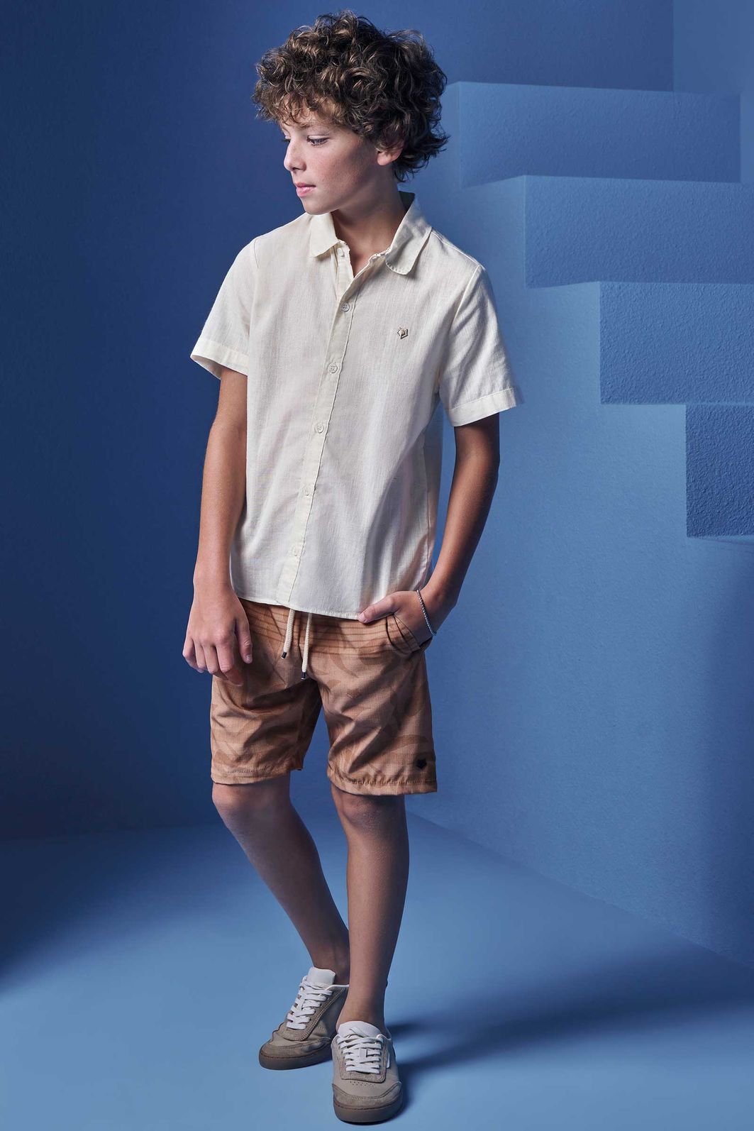 Bermuda em nylon ergonomic com elastano 98657 Johnny Fox Teen Menino Bermuda em nylon ergonomic com elastano 98657 Johnny Fox Teen Menino