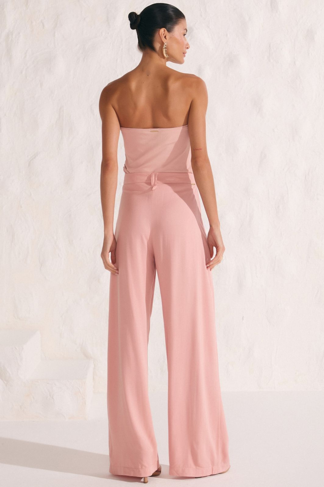 Calça reta em blend de viscose 88314 Linzzi Calça reta em blend de viscose 88314 Linzzi