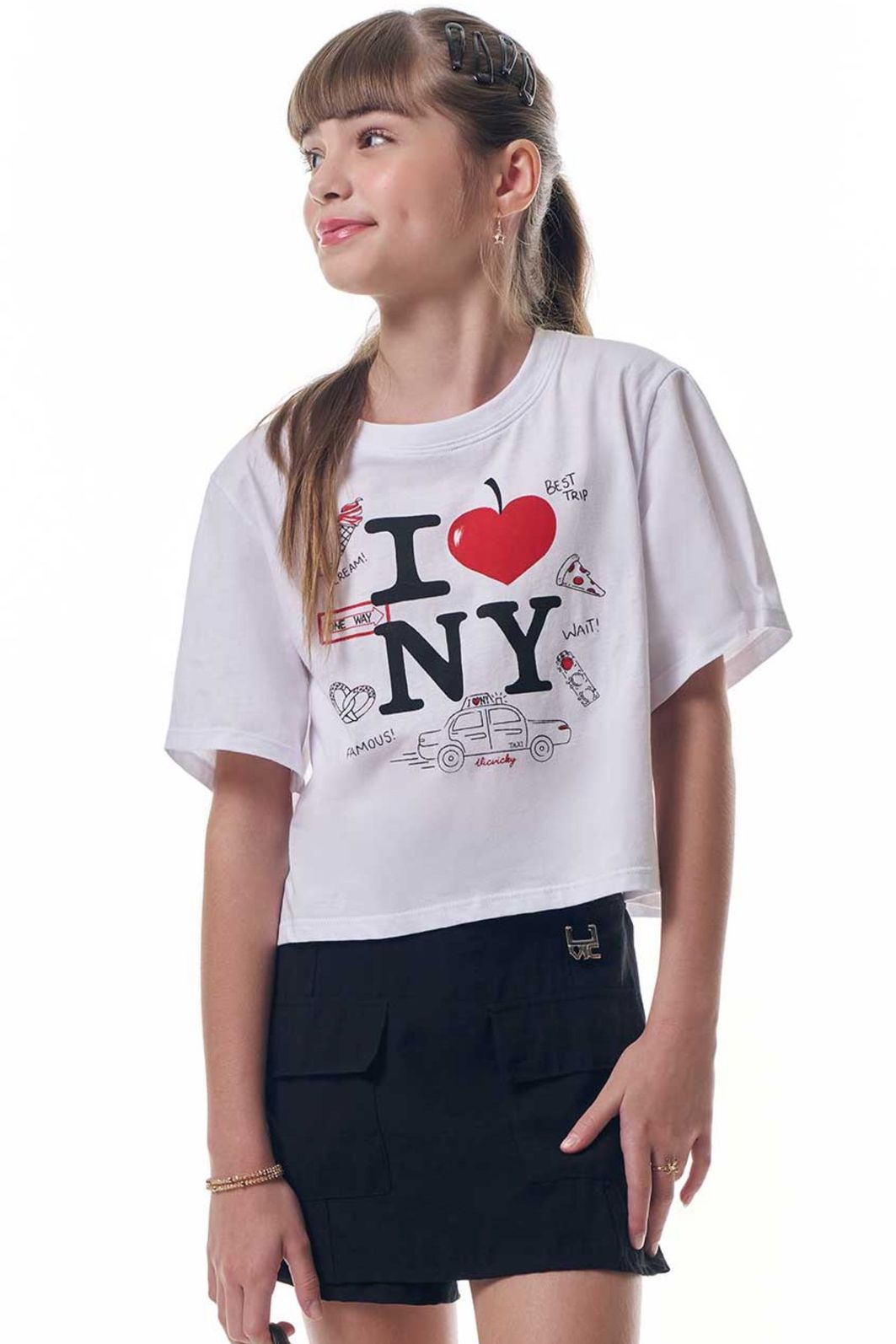 Blusa em meia malha 95604 Vic Teen Menina Blusa em meia malha 95604 Vic Teen Menina