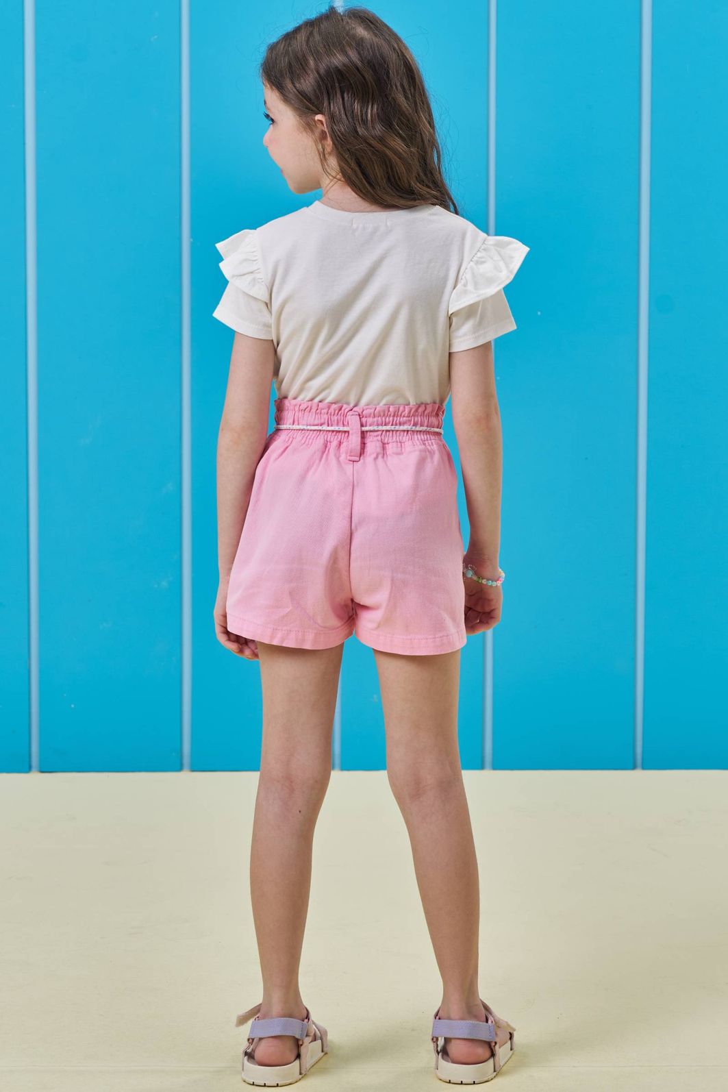 Shorts em sarja com elastano 94823 Kukiê Infantil Menina Shorts em sarja com elastano 94823 Kukiê Infantil Menina