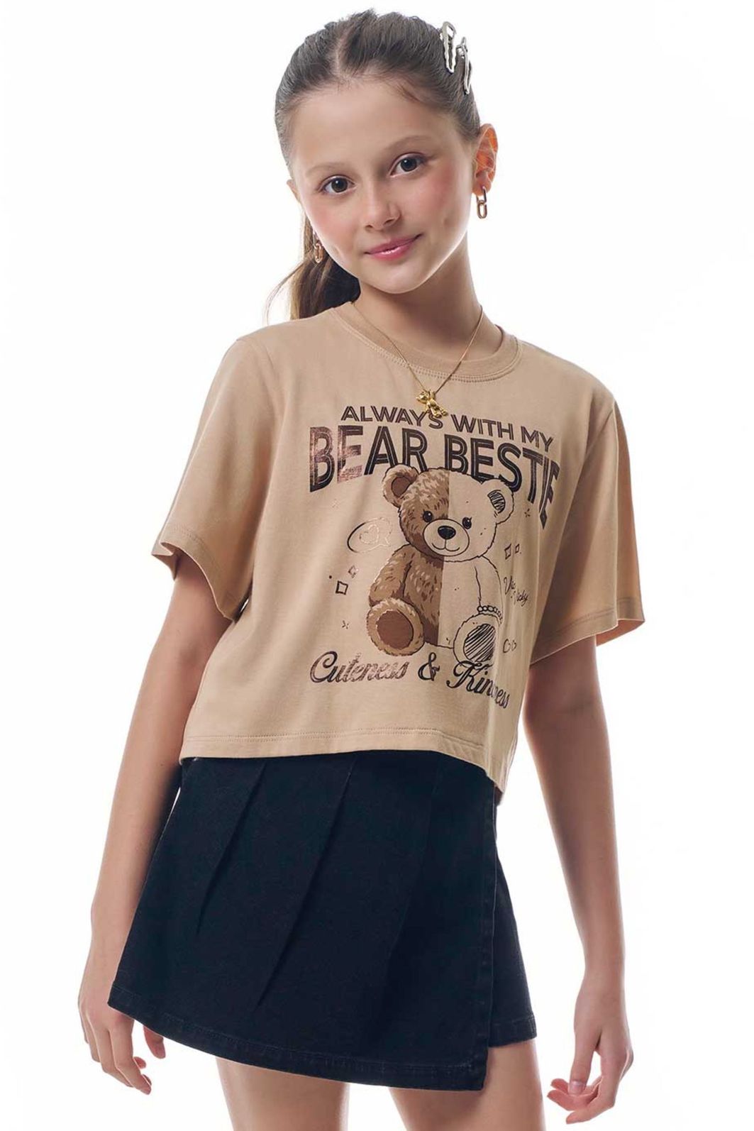 Blusa em meia malha 95195 Vic Teen Menina Blusa em meia malha 95195 Vic Teen Menina