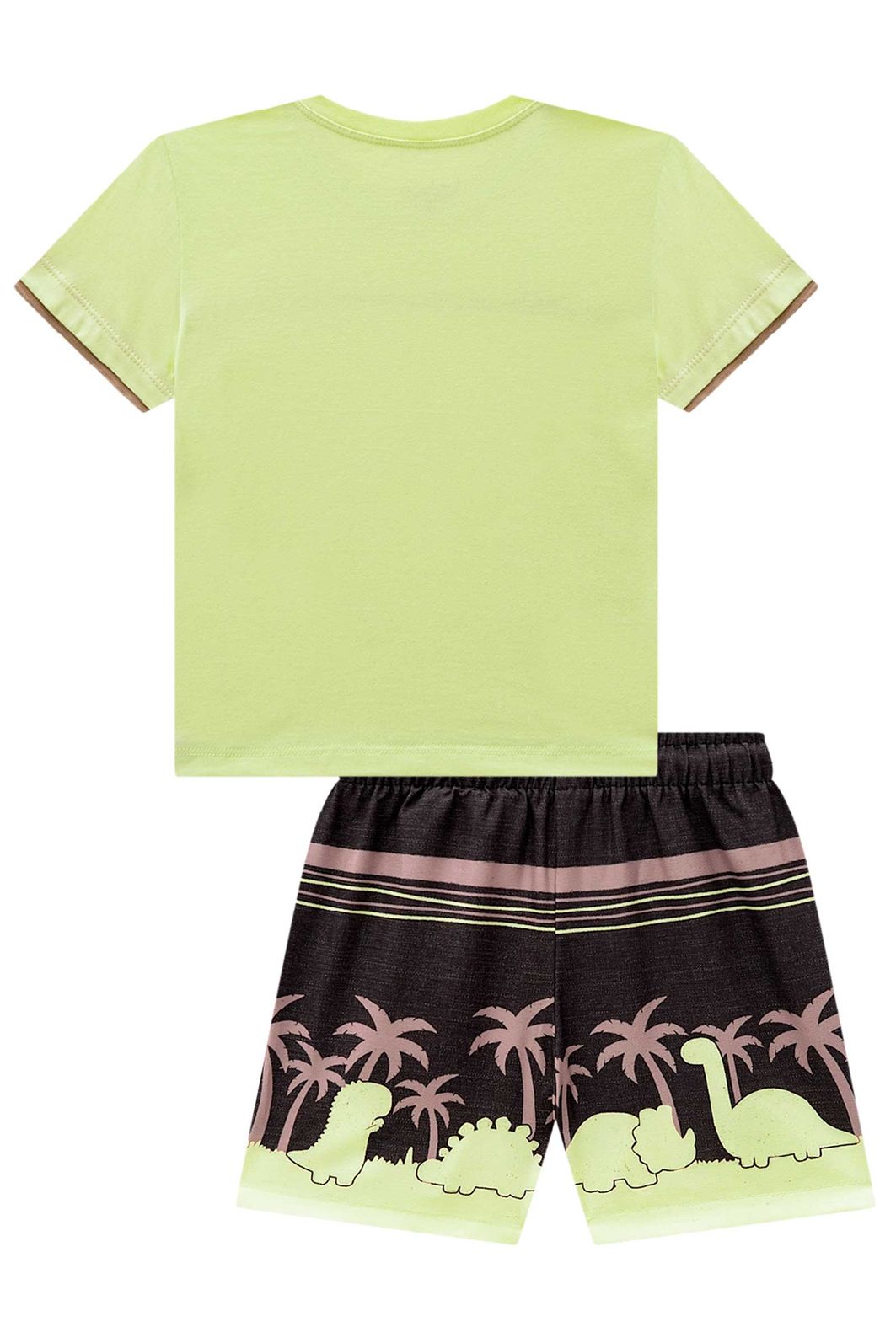 Conjunto de camiseta em meia malha e bermuda em nylon ergonomic com elastano 99060 LucBoo Infantil Menino Conjunto de camiseta em meia malha e bermuda em nylon ergonomic com elastano 99060 LucBoo Infantil Menino