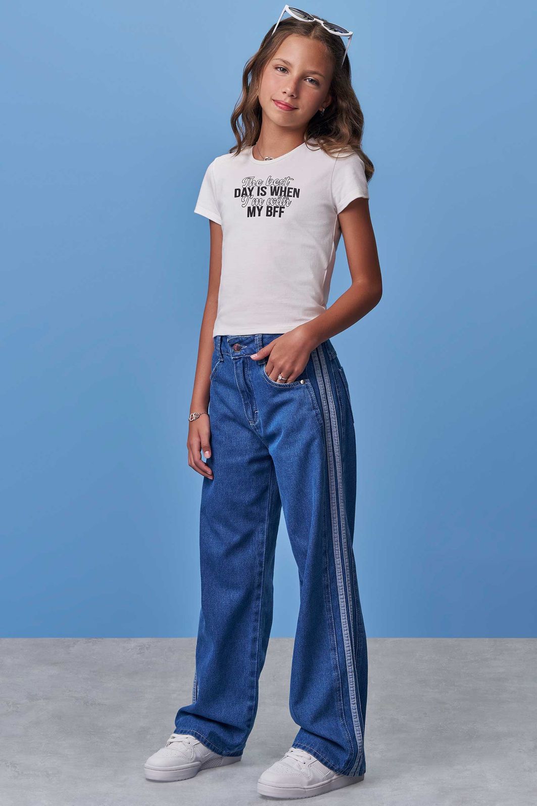 Blusa em cotton 97926 Vic Teen Menina Blusa em cotton 97926 Vic Teen Menina