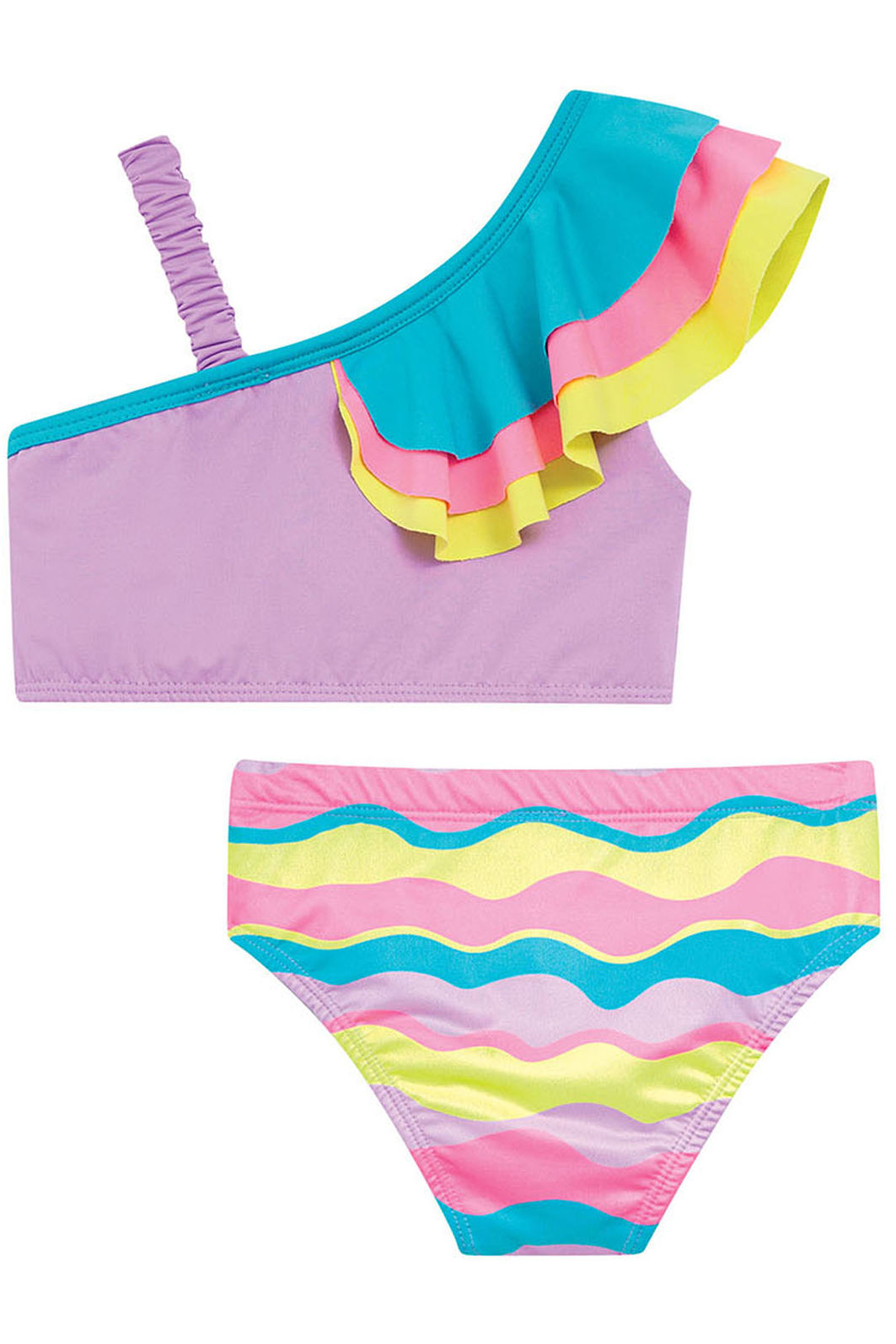 Biquíni em malha com proteção UV50+ 96083 Kukiê Infantil Menina Biquíni em malha com proteção UV50+ 96083 Kukiê Infantil Menina