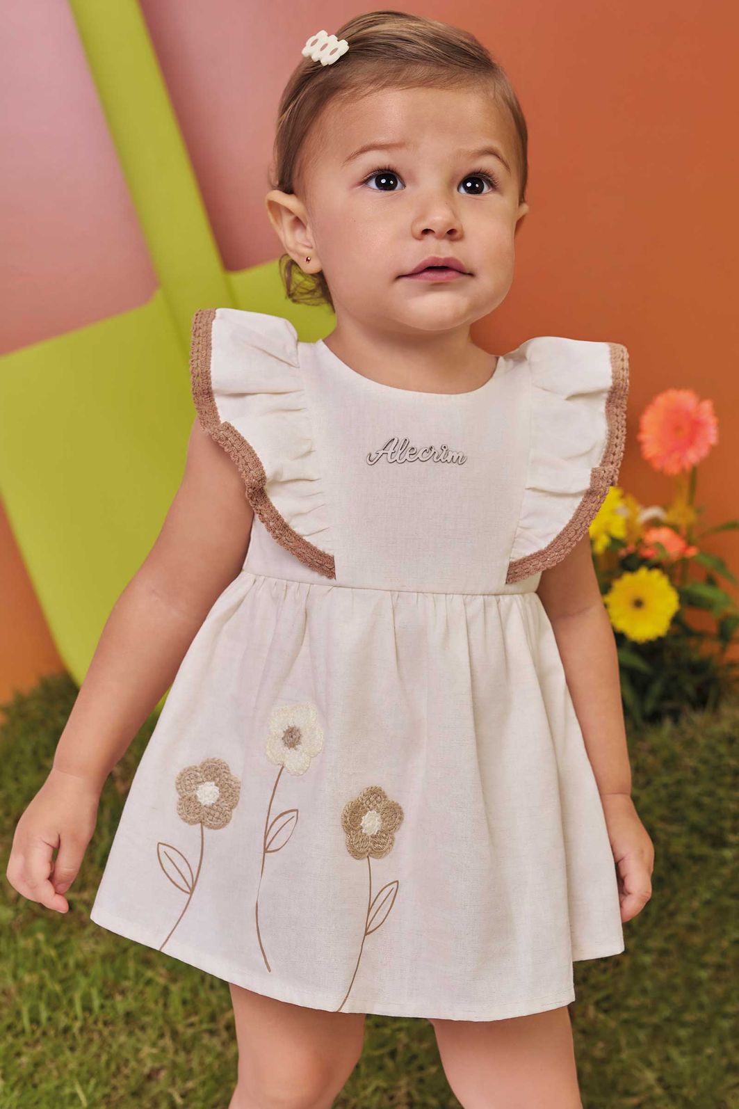 Vestbody em linho deluxe 98756 Kukiê Bebê Menina Vestbody em linho deluxe 98756 Kukiê Bebê Menina