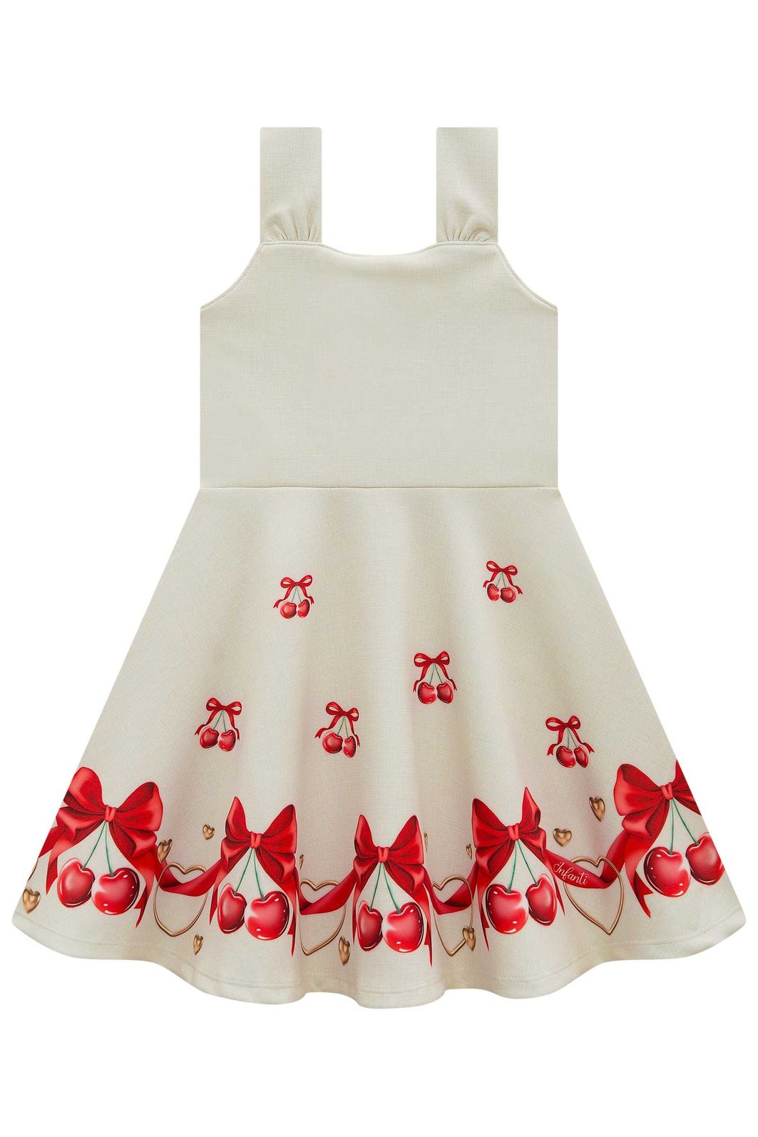 Vestido em fly tech 99138 Infanti Infantil Menina Vestido em fly tech 99138 Infanti Infantil Menina