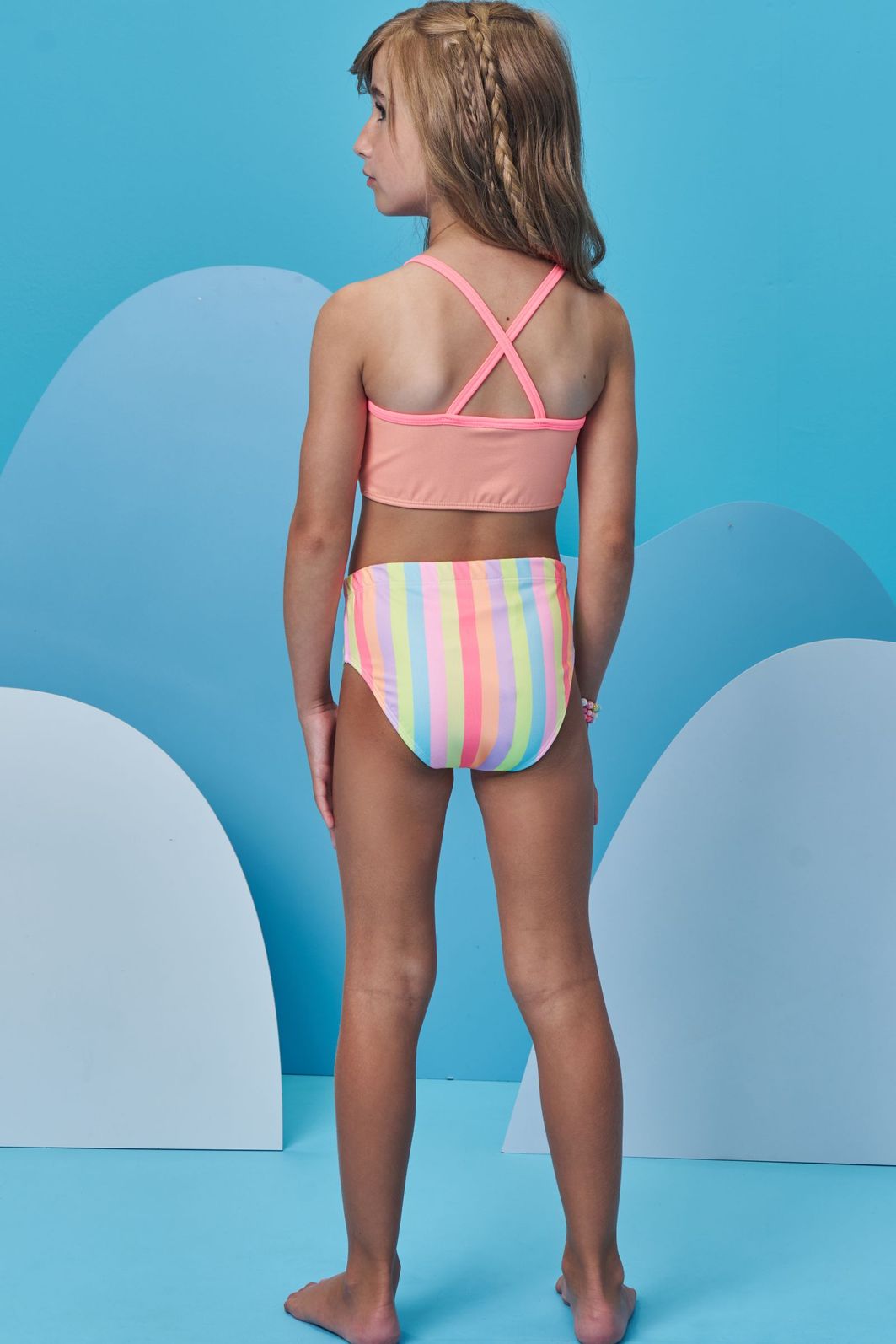 Biquíni em malha UV dry com proteção UV 50+ 98407 Infanti Infantil Menina Biquíni em malha UV dry com proteção UV 50+ 98407 Infanti Infantil Menina