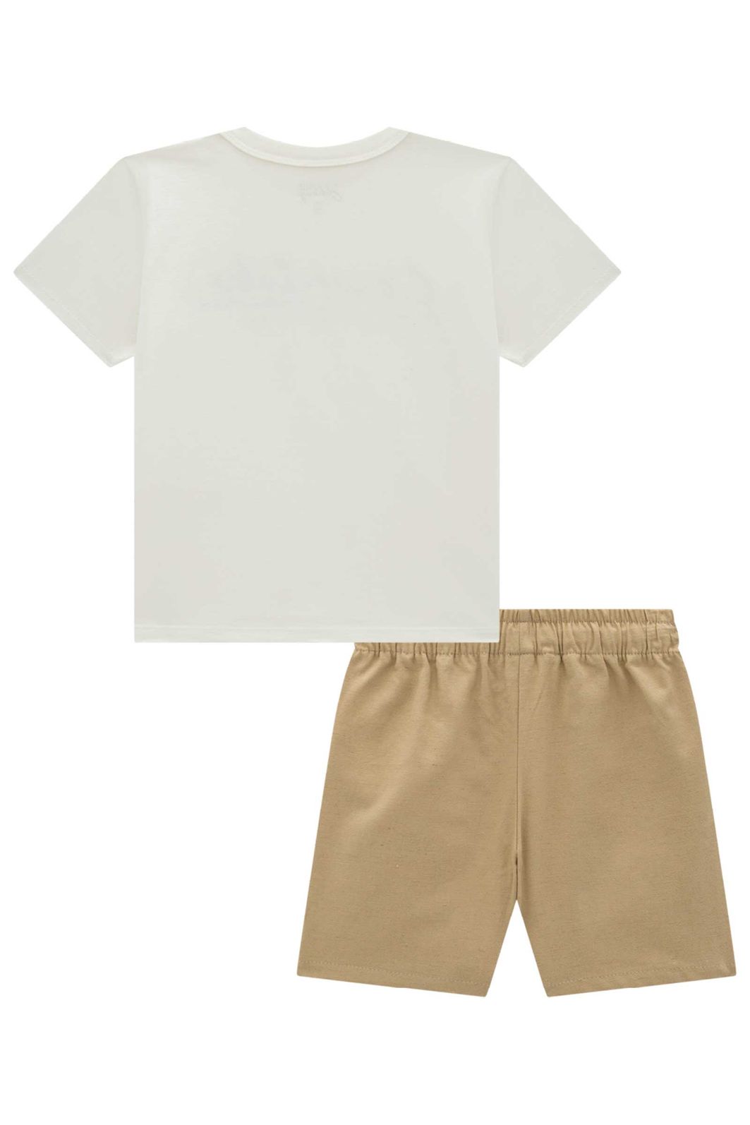 Conjunto de camiseta em meia malha e bermuda em linho santorine com elastano 95430 Johnny Fox Teen Menino Conjunto de camiseta em meia malha e bermuda em linho santorine com elastano 95430 Johnny Fox Teen Menino