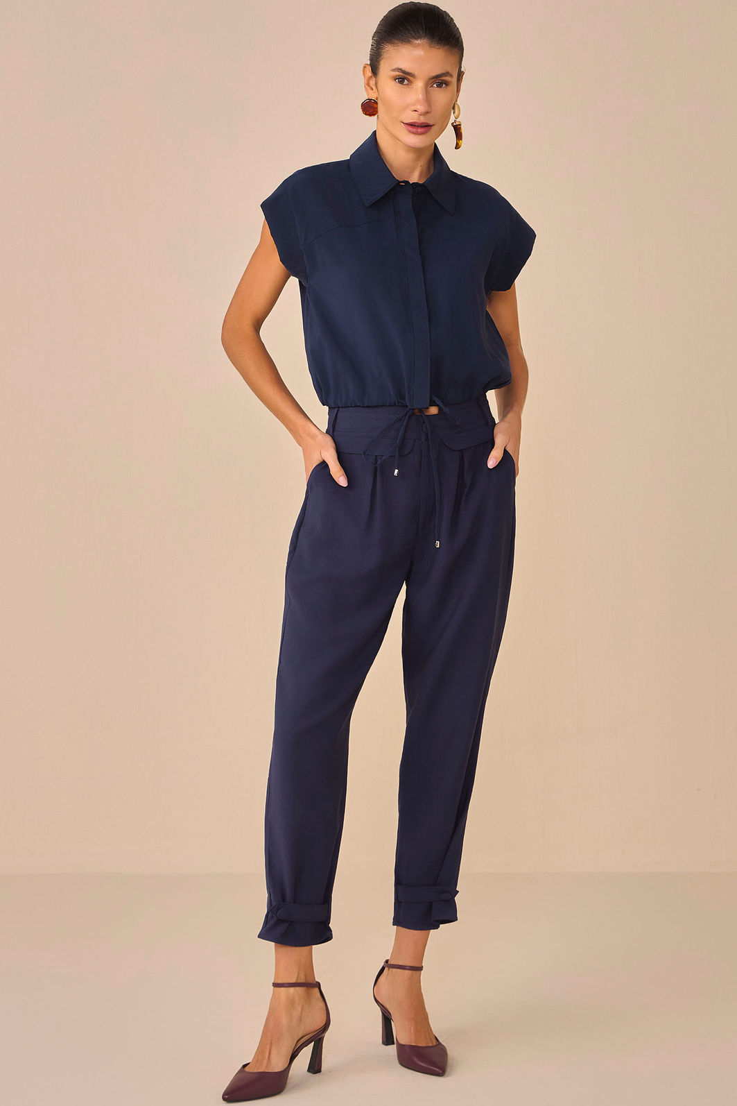 Camisa em viscose modal 95289 Linzzi Camisa em viscose modal 95289 Linzzi