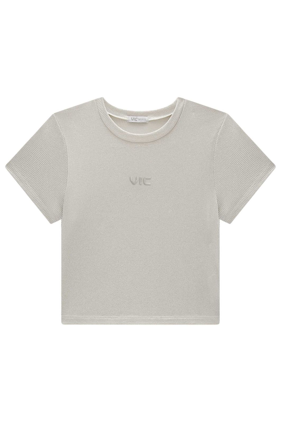 Blusa em malha foil 98491 Vic Teen Menina Blusa em malha foil 98491 Vic Teen Menina