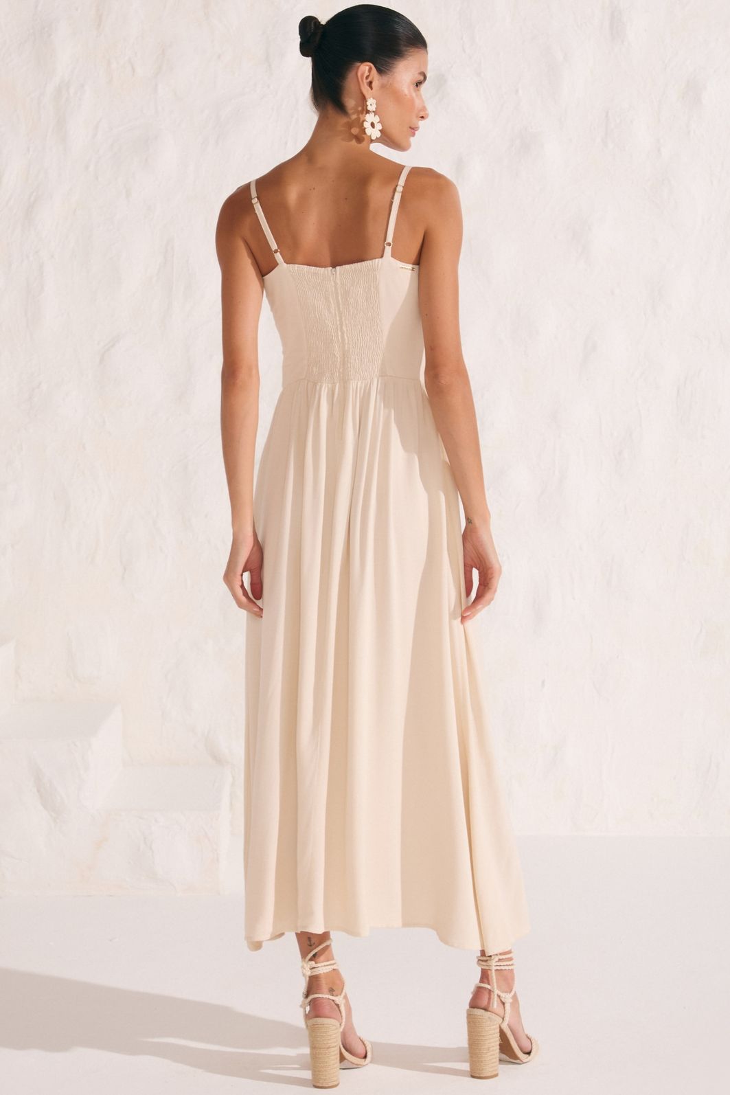 Vestido maxi midi em blend de viscose 88316 Linzzi Vestido maxi midi em blend de viscose 88316 Linzzi