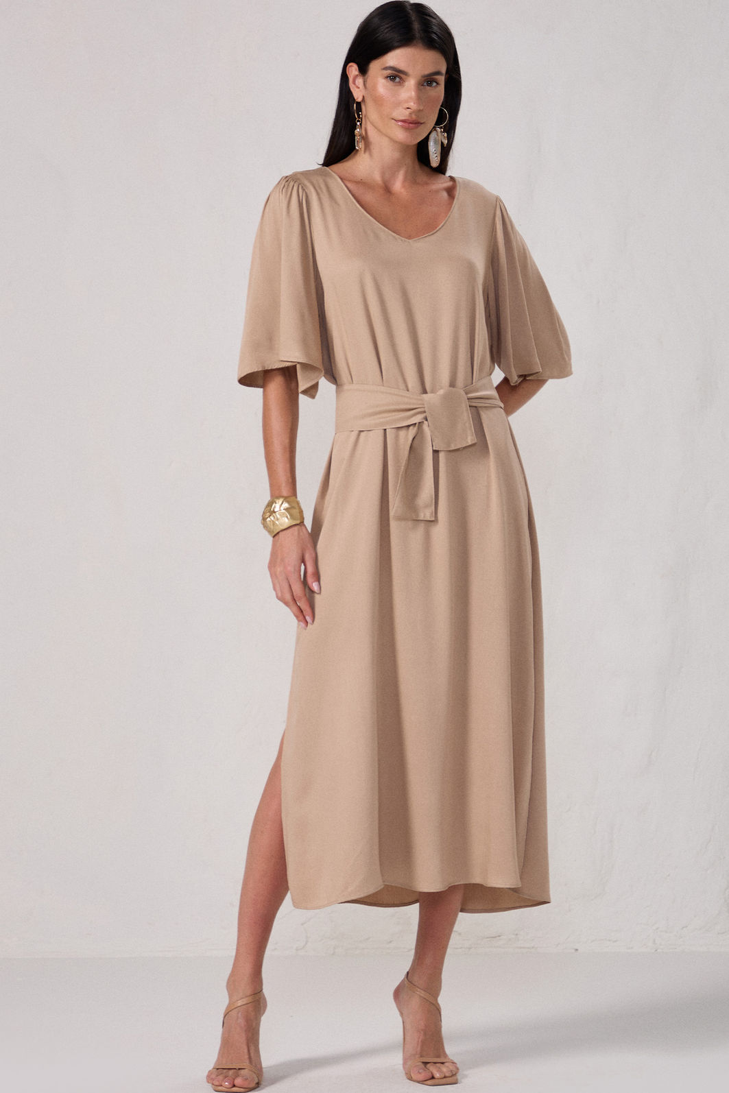 Vestido maxi midi em blend de viscose 84644 Linzzi Vestido maxi midi em blend de viscose 84644 Linzzi