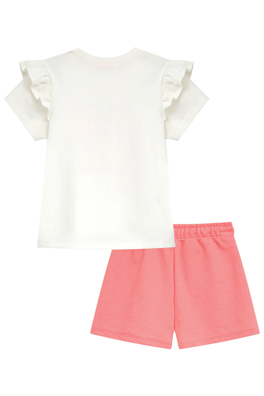 Conjunto de blusa em meia malha e shorts em moletom 96362 Kukiê Infantil Menina Conjunto de blusa em meia malha e shorts em moletom 96362 Kukiê Infantil Menina