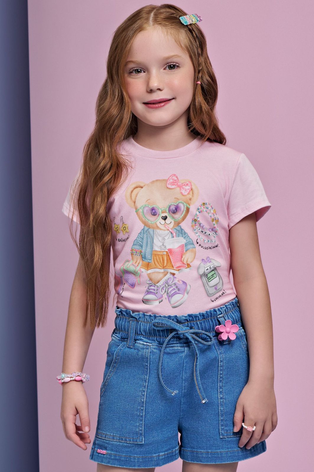 Blusa em meia malha 93434 Infanti Infantil Menina Blusa em meia malha 93434 Infanti Infantil Menina