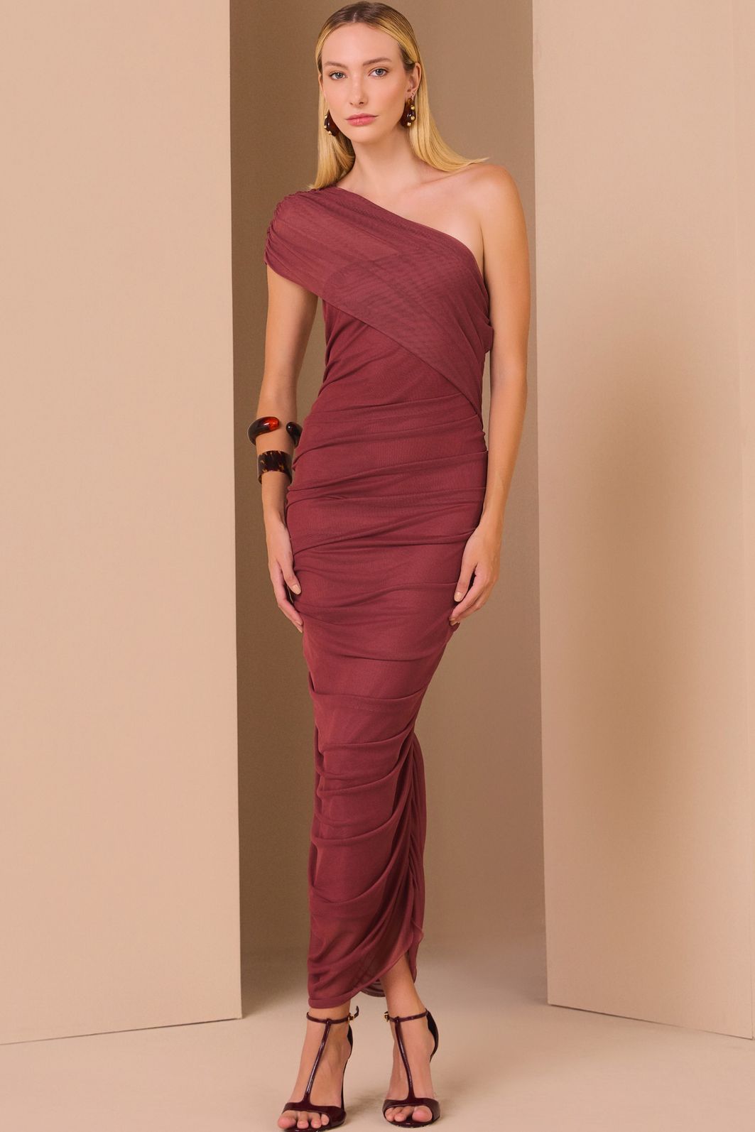 Vestido maxi midi em tule com elastano 99286 Linzzi Vestido maxi midi em tule com elastano 99286 Linzzi
