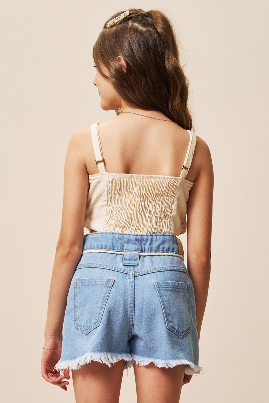 Shorts em jeans 94388 Vic Teen Menina Shorts em jeans 94388 Vic Teen Menina