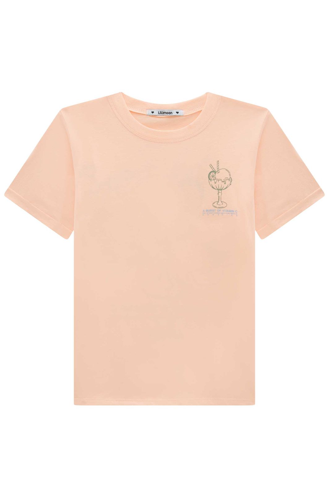 Camiseta over em meia malha 94890 Lilimoon Teen Menina Camiseta over em meia malha 94890 Lilimoon Teen Menina