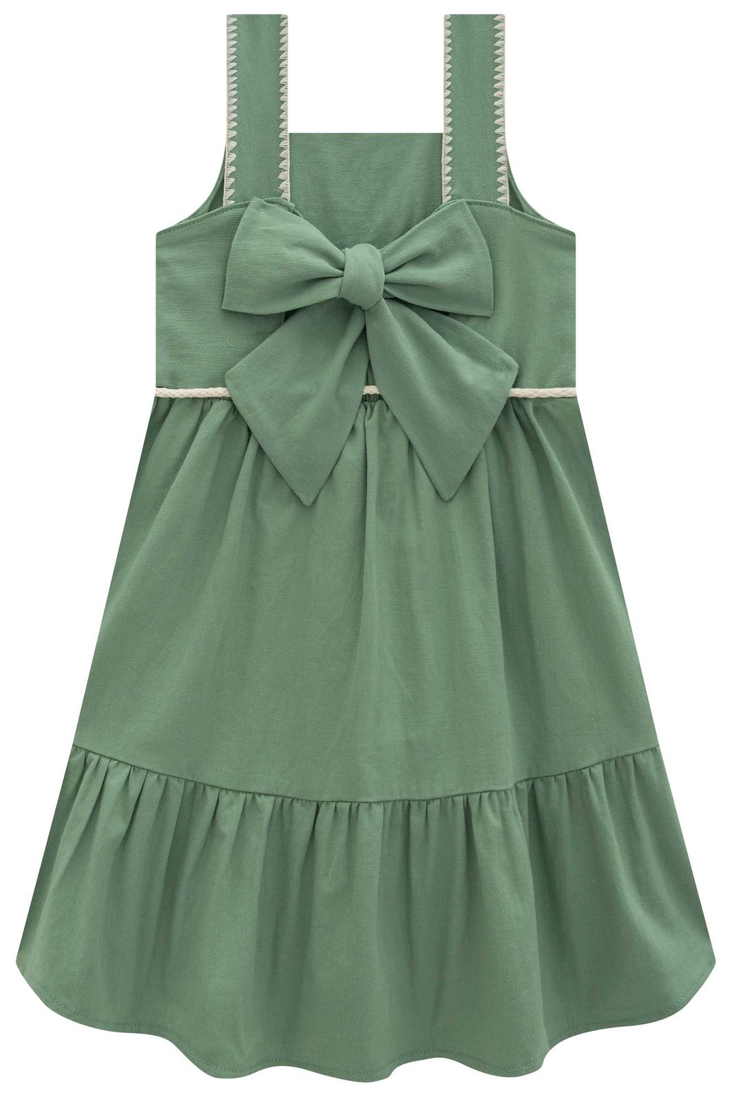 Vestido em linho com elastano 97542 Infanti Infantil Menina Vestido em linho com elastano 97542 Infanti Infantil Menina