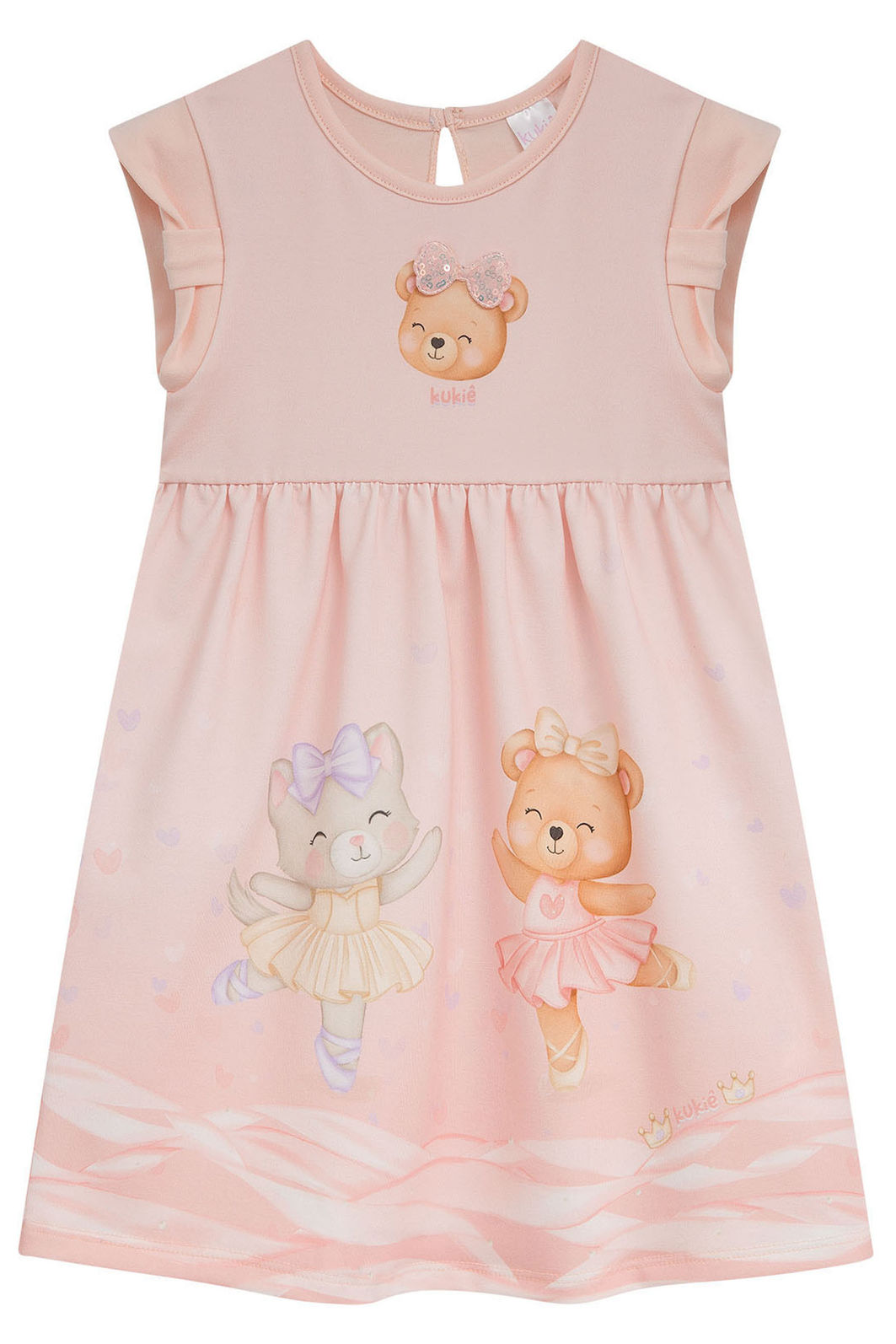 Vestido em cotton 94950 Kukiê Bebê Menina Vestido em cotton 94950 Kukiê Bebê Menina