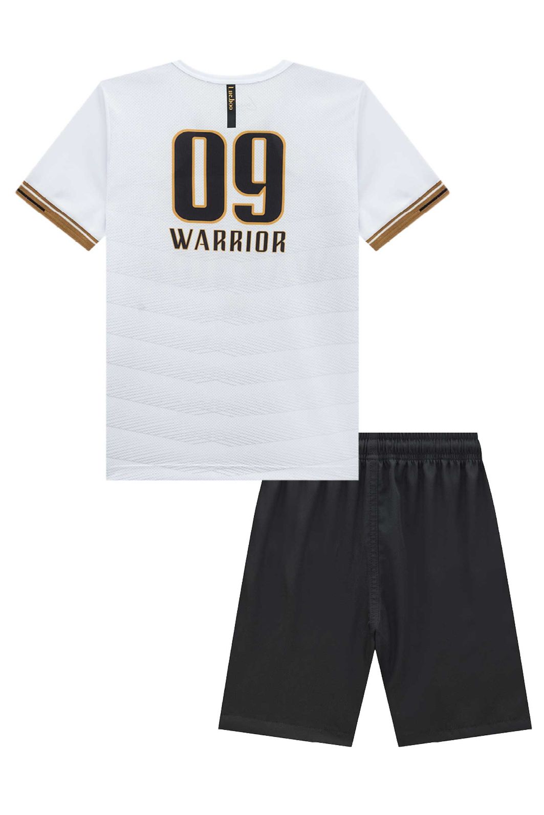 Conjunto de camiseta em malha dry sport e bermuda em nylon super soft com elastano 96733 LucBoo Infantil Menino