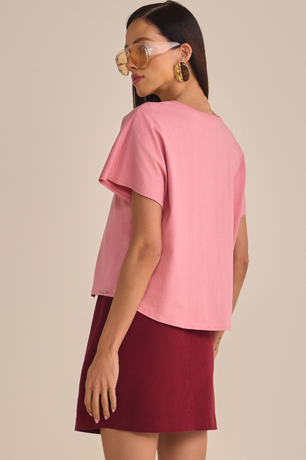 T-shirt em meia malha 90236 Linzzi T-shirt em meia malha 90236 Linzzi