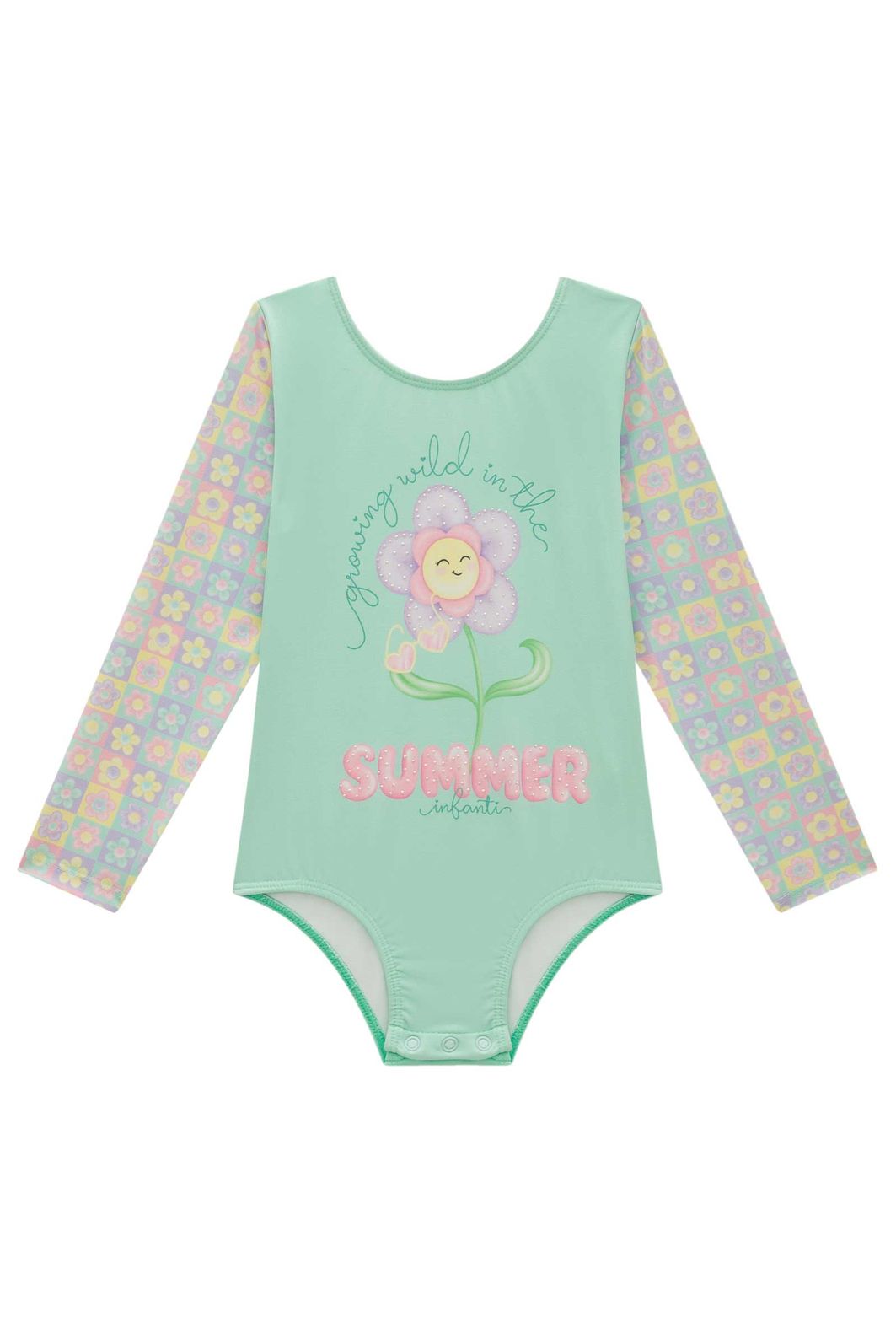 Maiô em malha UV dry com proteção UV 50+ 93189 Infanti Bebê Menina Maiô em malha UV dry com proteção UV 50+ 93189 Infanti Bebê Menina