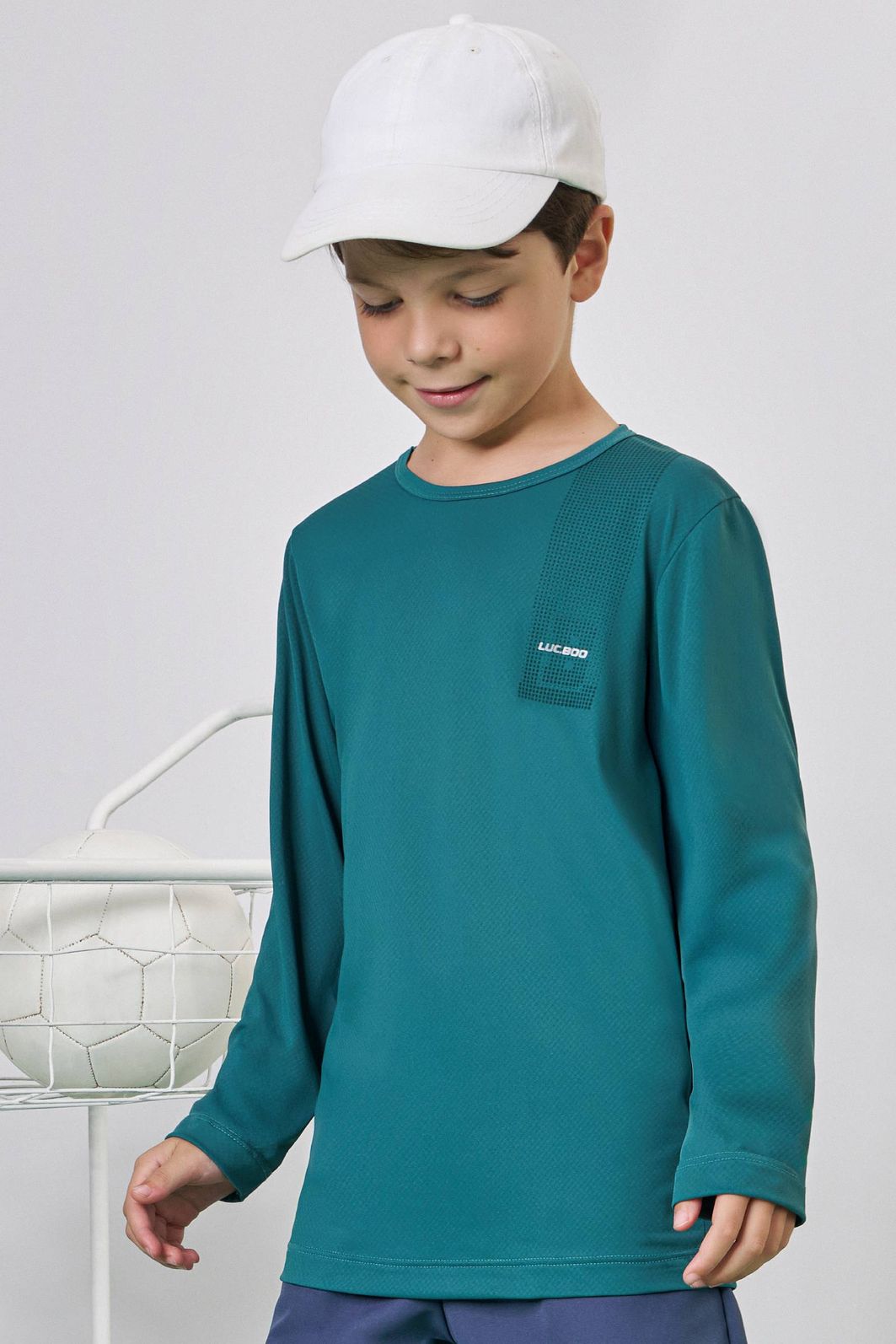 Camiseta em malha air fit 90428 LucBoo Infantil Menino Camiseta em malha air fit 90428 LucBoo Infantil Menino