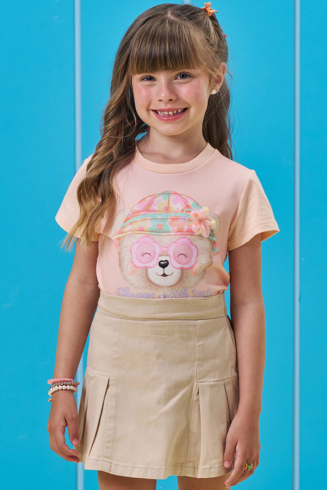 Blusa em meia malha 95441 Kukiê Infantil Menina Blusa em meia malha 95441 Kukiê Infantil Menina