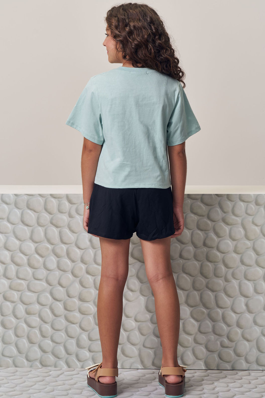 Conjunto de blusa em meia malha e short saia em molevisco 98803 Lilimoon Teen Menina Conjunto de blusa em meia malha e short saia em molevisco 98803 Lilimoon Teen Menina