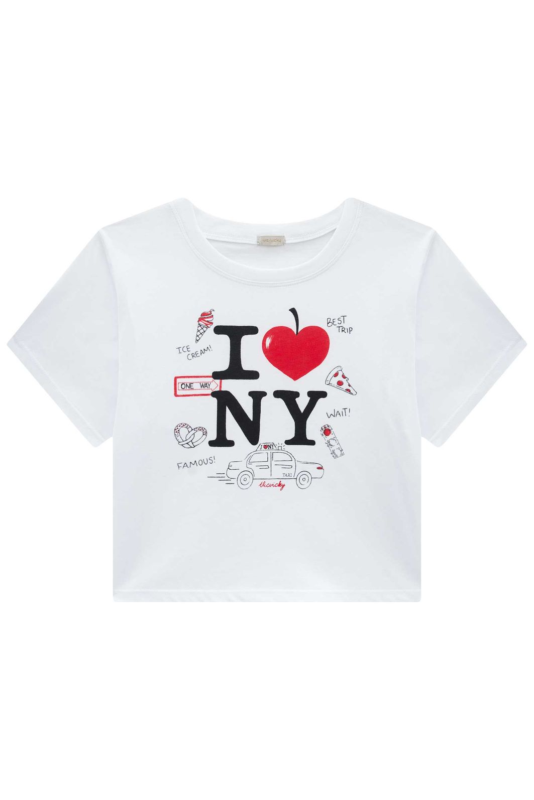 Blusa em meia malha 95604 Vic Teen Menina Blusa em meia malha 95604 Vic Teen Menina