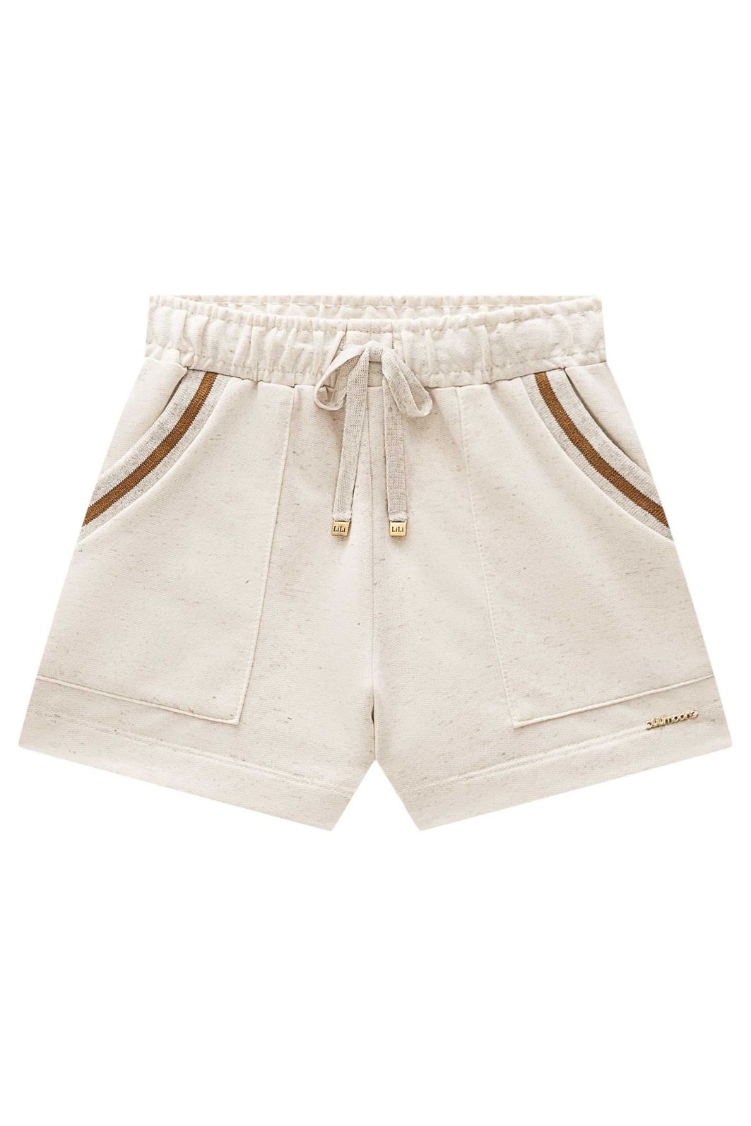 Shorts em moletom sem pelúcia 98170 Lilimoon Teen Menina