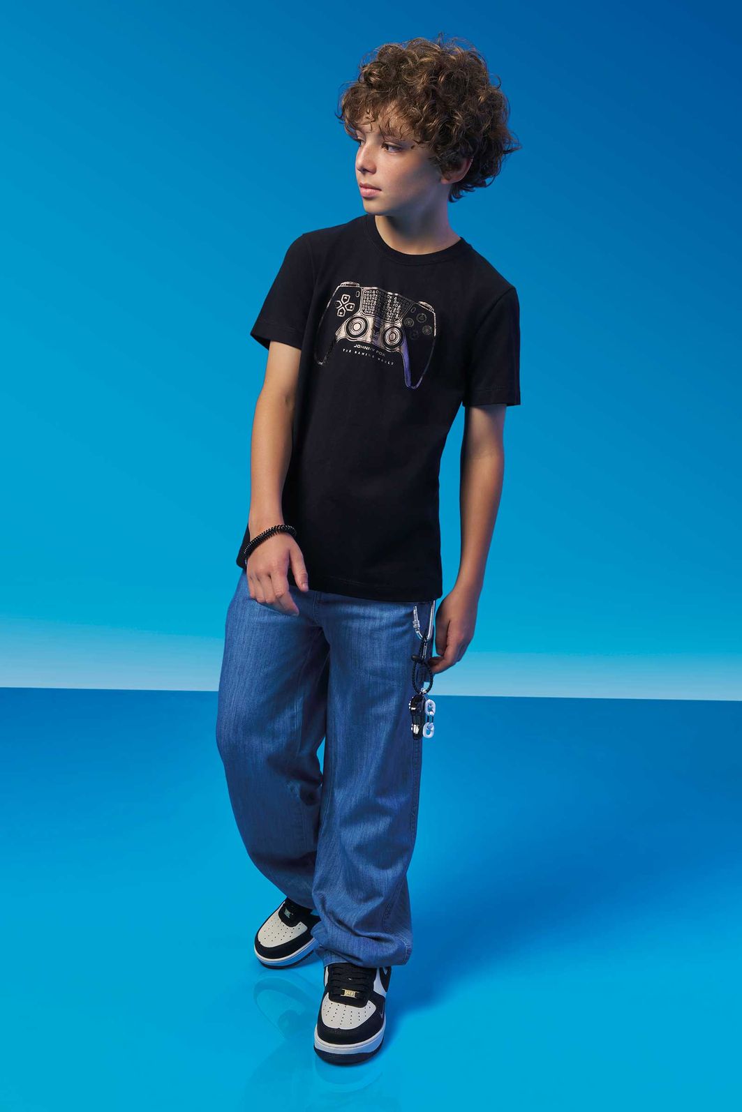 Camiseta em meia malha 94339 Johnny Fox Teen Menino Camiseta em meia malha 94339 Johnny Fox Teen Menino