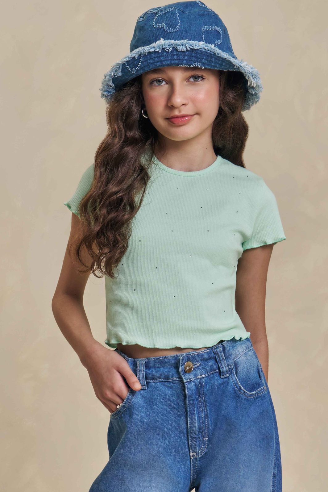 Blusa em canelado liz 94896 Lilimoon Teen Menina Blusa em canelado liz 94896 Lilimoon Teen Menina