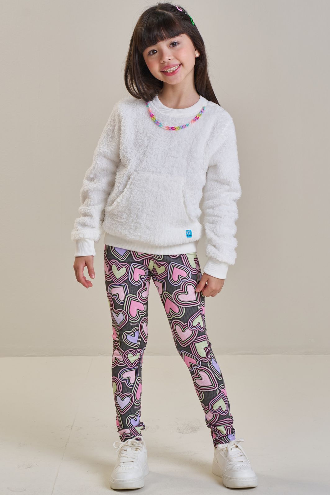 Calça legging em termoskin peluciado 89465 Infanti Infantil Menina Calça legging em termoskin peluciado 89465 Infanti Infantil Menina