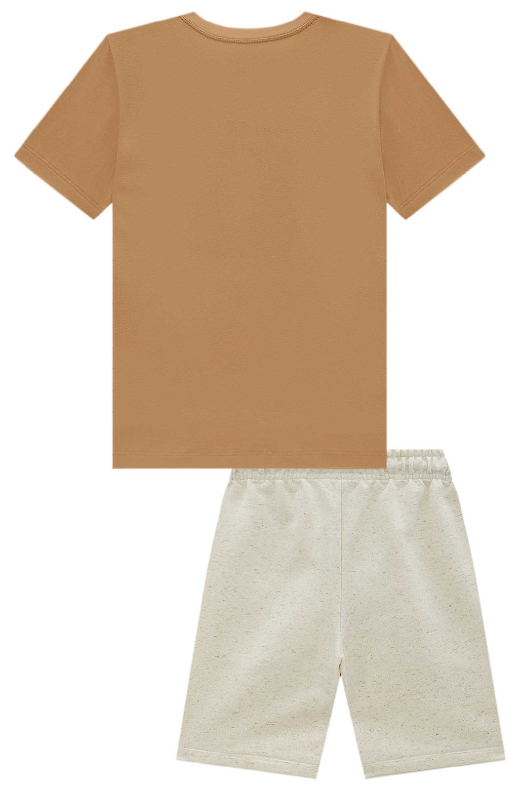 Conjunto de camiseta em meia malha e bermuda em moletom linho sem pelúcia 99004 LucBoo Infantil Menino Conjunto de camiseta em meia malha e bermuda em moletom linho sem pelúcia 99004 LucBoo Infantil Menino