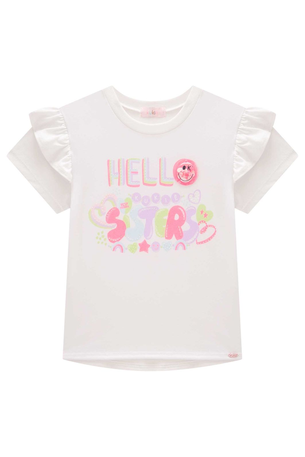 Blusa em meia malha 98038 Kukiê Infantil Menina Blusa em meia malha 98038 Kukiê Infantil Menina